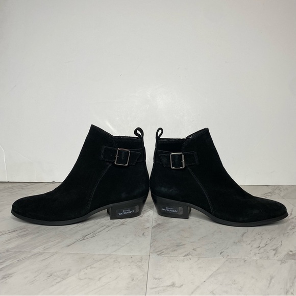 New! Blondo Saddie Waterproof Black Suede Bootie 7M - Picture 7 of 14